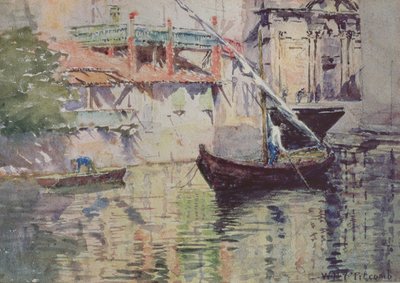 Un canal lateral, Venecia de William Holt Yates Titcomb